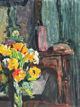 Load image into Gallery viewer, Early 20th century french still life floral oil painting