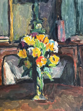 Load image into Gallery viewer, Early 20th century french still life floral oil painting 