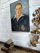 Load image into Gallery viewer, Early 20th Century young man in sports blazer oil on canvas