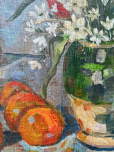 Load image into Gallery viewer, Erika Tigge Post Modernist German Still life painting on canvas Tulips with oranges