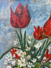 Load image into Gallery viewer, Erika Tigge Post Modernist German Still life painting on canvas Tulips with oranges