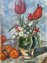 Load image into Gallery viewer, Erika Tigge Post Modernist German Still life painting on canvas Tulips with oranges
