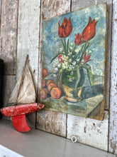 Load image into Gallery viewer, Erika Tigge Post Modernist German Still life painting on canvas Tulips with oranges