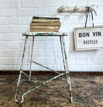 Load image into Gallery viewer, European Mid 20th Century Industrial metal painted stool