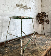 Load image into Gallery viewer, European Mid 20th Century Industrial metal painted stool