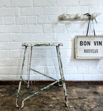 Load image into Gallery viewer, European Mid 20th Century Industrial metal painted stool