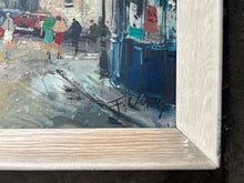 Load image into Gallery viewer, Francois Claver 1918-1961 Mid 20th Century Impressionistic Paris Street Scene Oil painting on canvas Montmartre