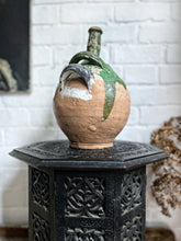 Load image into Gallery viewer, French 19th Century antique Provence green glazed gargoulette water jug