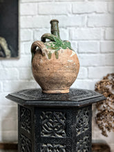 Load image into Gallery viewer, French 19th Century antique Provence green glazed gargoulette water jug