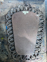 Load image into Gallery viewer, French Mid century vintage wicker hoops hand crafted mirror