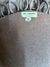 Load image into Gallery viewer, French Mid century vintage wicker hoops hand crafted mirror