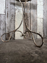 Load image into Gallery viewer, French antique gueridon metal garden bistro table art noveau style legs