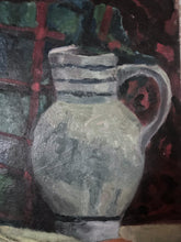 Load image into Gallery viewer, French early 20th Century still life oil painting on board