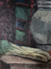 Load image into Gallery viewer, French early 20th Century still life oil painting on board