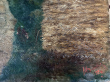 Load image into Gallery viewer, French antique early 20th Century landscape oil painting on canvas signed and dated 1924