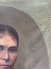 Load image into Gallery viewer, French late 19th Century Antique female portrait oil painting on canvas