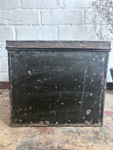 Load image into Gallery viewer, French pressed metal numbered dated 1904 deed storage box