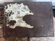 Load image into Gallery viewer, French pressed metal numbered dated 1904 deed storage box