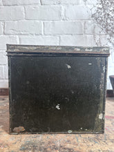 Load image into Gallery viewer, French pressed metal dated numbered 1905 deed storage box