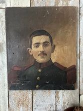 Load image into Gallery viewer, French school 20th Century WW1 Portrait oil painting on canvas French Military soldier