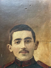 Load image into Gallery viewer, French school 20th Century WW1 Portrait oil painting on canvas French Military soldier