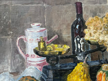 Load image into Gallery viewer, French vintage Mid century still life oil painting on canvas
