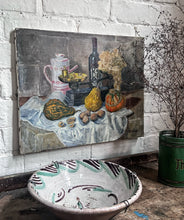 Load image into Gallery viewer, French vintage Mid century still life oil painting on canvas