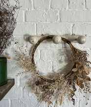 Load image into Gallery viewer, French vintage white wooden painted coat hooks