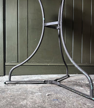 Load image into Gallery viewer, French Vintage zinc top metal Gueridon bistro garden table