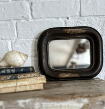 Load image into Gallery viewer, French antique 19th century mirror foxed glass wooden frame
