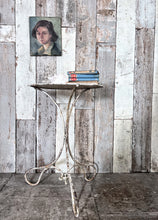 Load image into Gallery viewer, French antique gueridon metal garden bistro table art noveau style legs