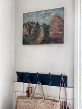 Load image into Gallery viewer, French antique early 20th Century landscape oil painting on canvas signed and dated 1924