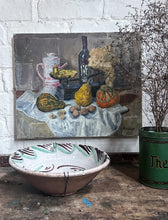 Load image into Gallery viewer, French vintage Mid century still life oil painting on canvas