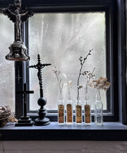 Load image into Gallery viewer, A small French vintage glass liquor bottle with original label manufactured in Paris