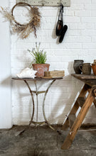 Load image into Gallery viewer, French vintage metal Arras style bistro table