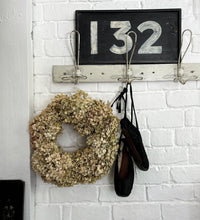 Load image into Gallery viewer, A hand made dried pale green hydrangea floral wreath