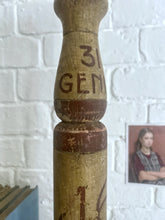 Load image into Gallery viewer, Hand painted vintage turned wooden French skittle