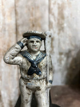 Load image into Gallery viewer, Hubley world war I toy sailor cast iron money box