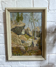 Load image into Gallery viewer, A vintage abstract landscape impasto oil painting