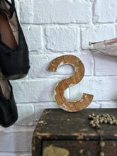 Load image into Gallery viewer, A Vintage wooden original painted letter S