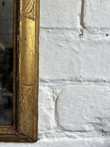 A Small antique gold gilt decorative wall mirror