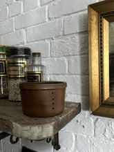 Load image into Gallery viewer, A French vintage brown terracotta faisselle pot