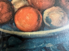 Load image into Gallery viewer, Vintage mid century framed still life print Cezanne fruit &amp; jug