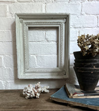 Load image into Gallery viewer, A deep sided white chippy painted decorative wooden vintage picture frame