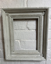 Load image into Gallery viewer, A deep sided white chippy painted decorative wooden vintage picture frame
