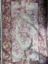 Load image into Gallery viewer, Vintage Aubusson Floral Needlepoint Handmade wool Rug
