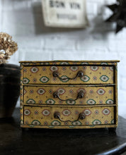 Load image into Gallery viewer, French vintage boudoir box fabric covered drawers