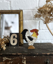 Load image into Gallery viewer, A Vintage Hand crafted hand painted farmhouse  bird cockeral