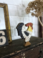 Load image into Gallery viewer, A Vintage Hand crafted hand painted farmhouse  bird cockeral