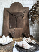 Load image into Gallery viewer, Mid 19th Century Antique French leather and metal studded framed mirror